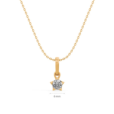 0.31 Carat Dainty Lumina 9KT Gold Lab Grown Diamond Necklace