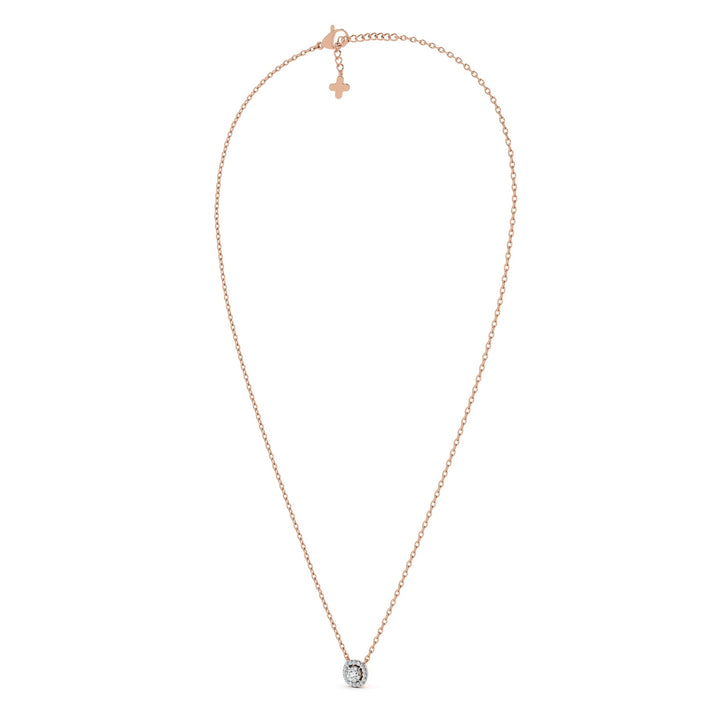 Modern Radiance 9KT Gold Lab Grown Diamond Necklace - 1