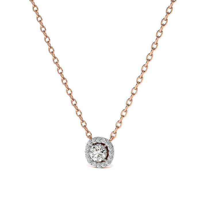 Modern Radiance 9KT Gold Lab Grown Diamond Necklace - 4