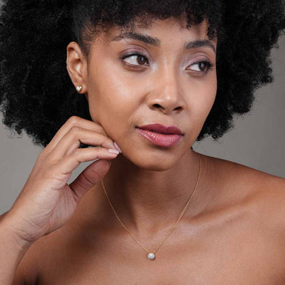 0.37 Carat Aurelian Bloom 9KT Gold Lab Grown Diamond Necklace