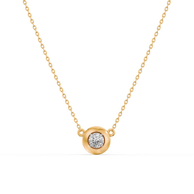 Orbit 9KT Gold Lab Grown Diamond Necklace