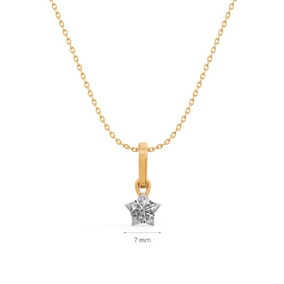 Solara Drop 9KT Gold Lab Grown Diamond Necklace