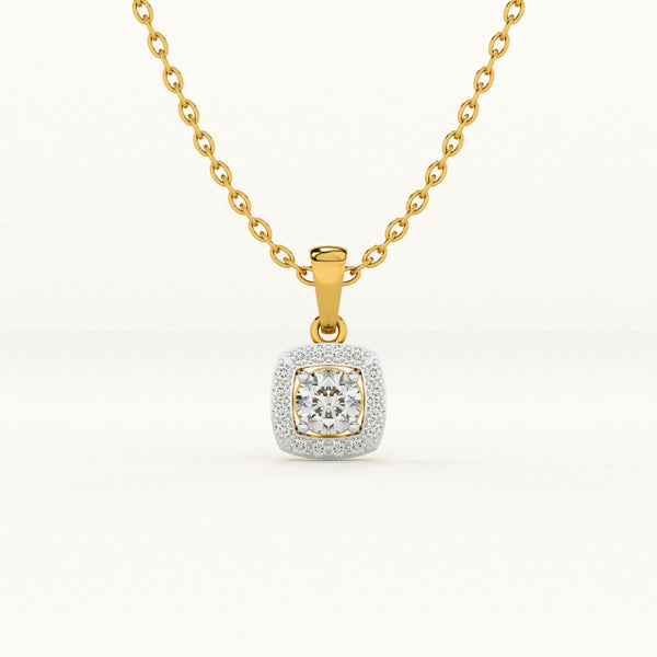 Square Cluster Lab-Grown Diamond Customizable Necklace