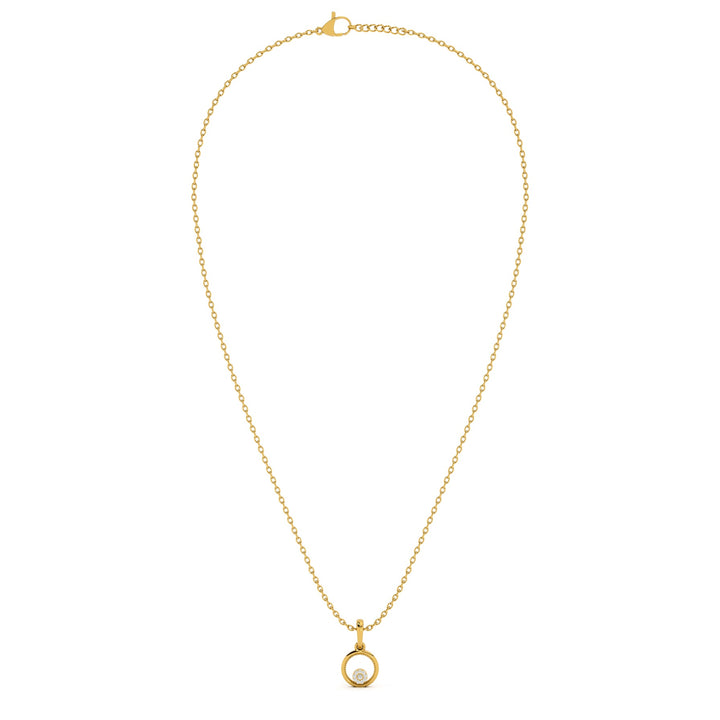 Nova Orbit 9KT Gold Lab Grown Diamond Pendant - 1