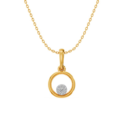 Nova Orbit 9KT Gold Lab Grown Diamond Pendant