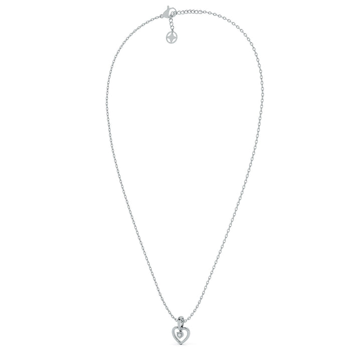 Heart 9KT Gold Lab Grown Diamond Pendant - 2