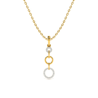 Loops of Grace 9KT Gold Lab Grown Diamond Pendant