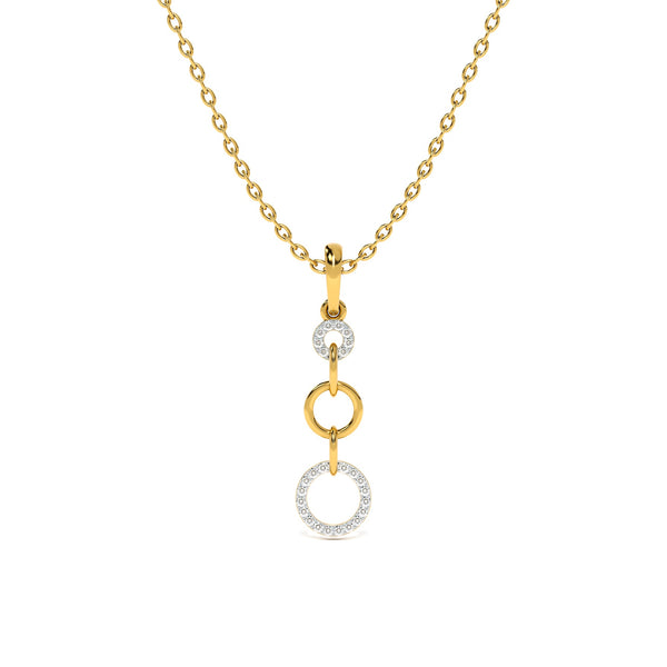 Loops of Grace 9KT Gold Lab Grown Diamond Pendant - 2