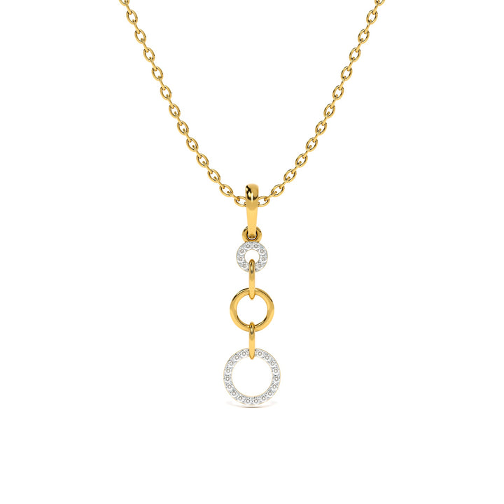 Loops of Grace 9KT Gold Lab Grown Diamond Pendant - 2