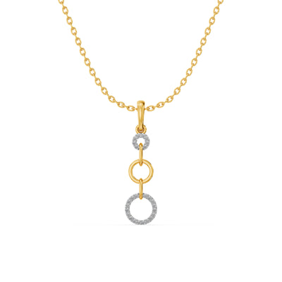 Loops of Grace 9KT Gold Lab Grown Diamond Pendant