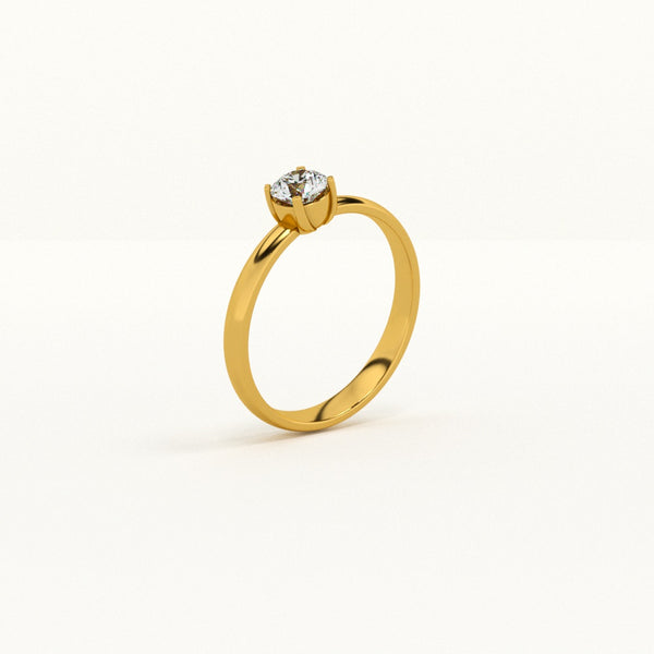 Blush Elegance Lab-Grown Diamond + Gold Vermeil Ring | 0.31 carat