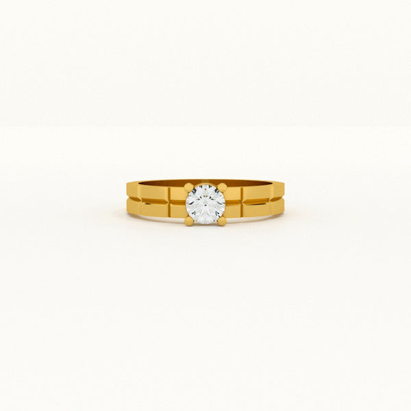 Code of Love Lab-Grown Diamond + Gold Vermeil Ring | 0.32 carat