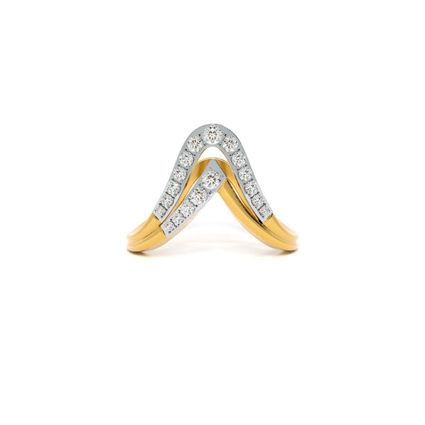 Elegance 9KT Gold Lab Grown Diamond Ring