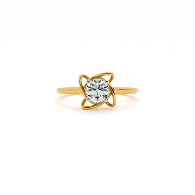 Etoile Cluster 9KT Gold Lab Grown Diamond Ring
