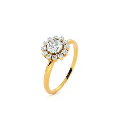 Floral Burst Lab-Grown Diamond Customizable Ring