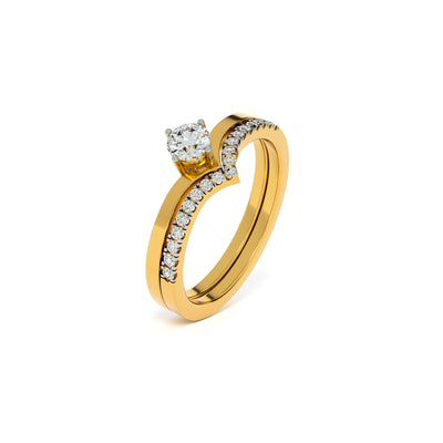 Sovereign V Duo 9KT Gold Lab Grown Diamond Ring