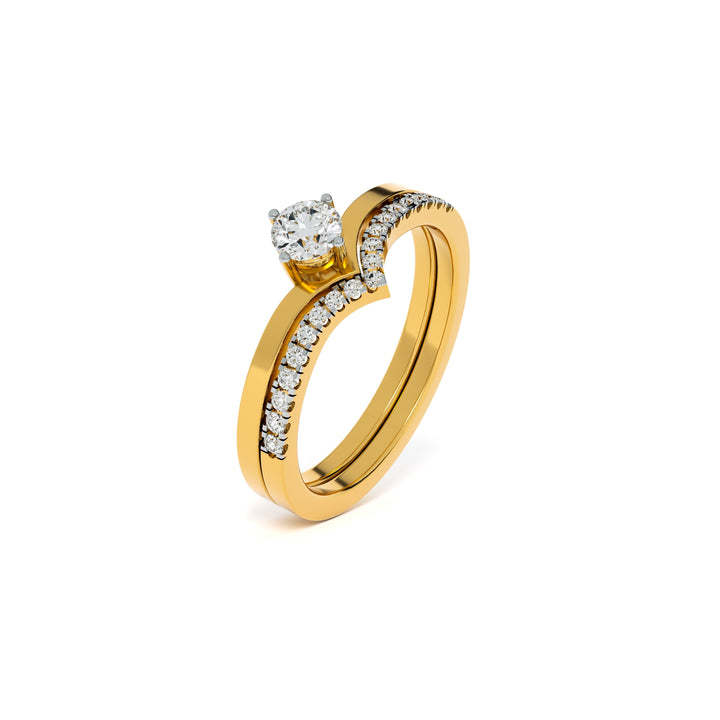 Sovereign V Duo 9KT Gold Lab Grown Diamond Ring - 1