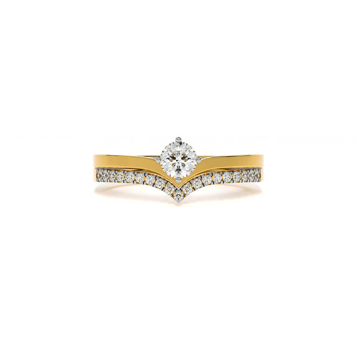 Sovereign V Duo 9KT Gold Lab Grown Diamond Ring - 4