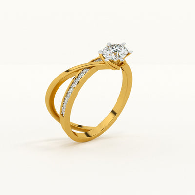 Crisscross Lab-Grown Diamond Customizable Ring