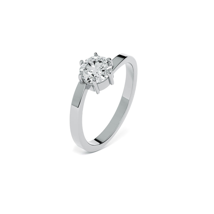 Classic Crown 9KT Gold Lab Grown Diamond Ring - 1