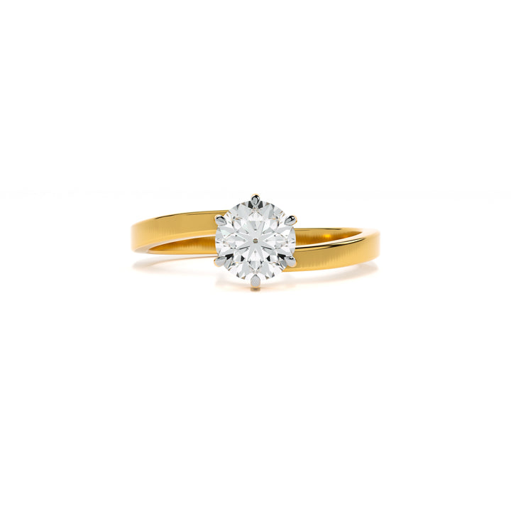 Classic Crown 9KT Gold Lab Grown Diamond Ring - 2