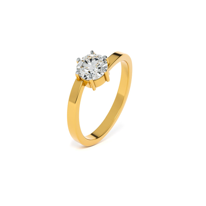 Classic Crown 9KT Gold Lab Grown Diamond Ring -  3