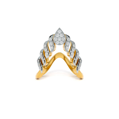 Regal Chain 9KT Gold Lab Grown Diamond Ring