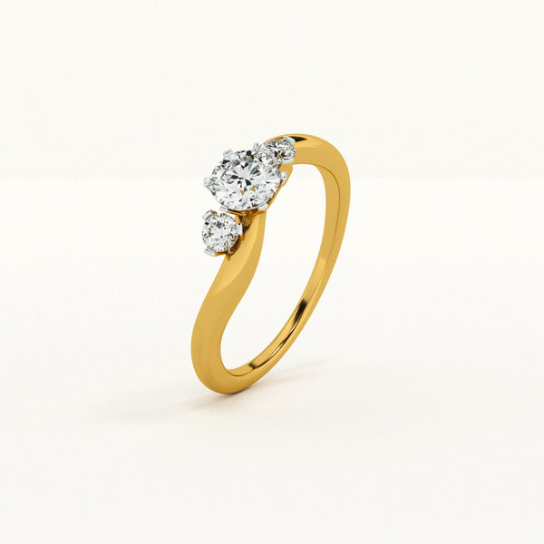 The Harmony Trio Lab-Grown Diamond Customizable Ring
