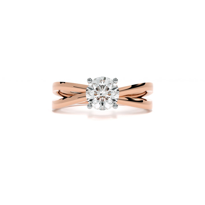 Modern Twist 9KT Gold Lab Grown Diamond Ring - 3
