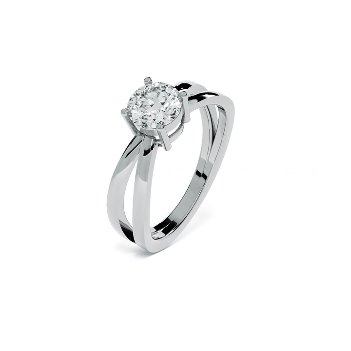 Modern Twist 9KT Gold Lab Grown Diamond Ring - 6
