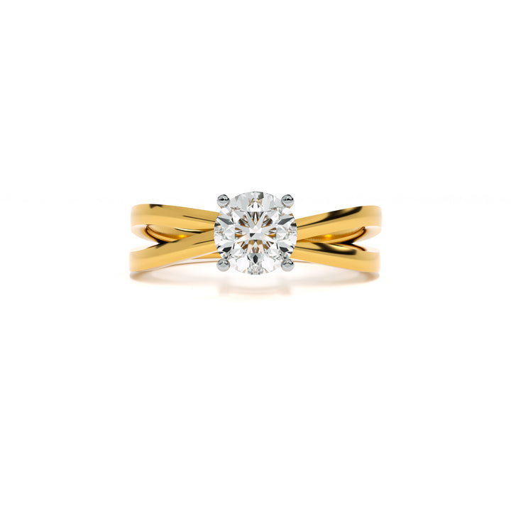 Modern Twist 9KT Gold Lab Grown Diamond Ring - 5