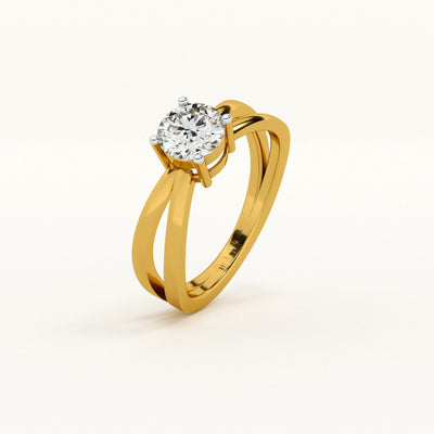 Modern Twist Lab-Grown Diamond Customizable Ring