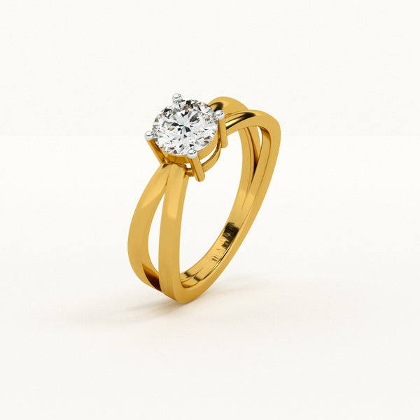 Modern Twist Lab-Grown Diamond Customizable Ring