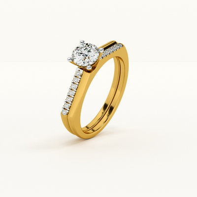 Channel and Pave Lab-Grown Diamond Customizable Ring