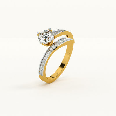Asymmetrical Pave Lab-Grown Diamond Customizable Ring
