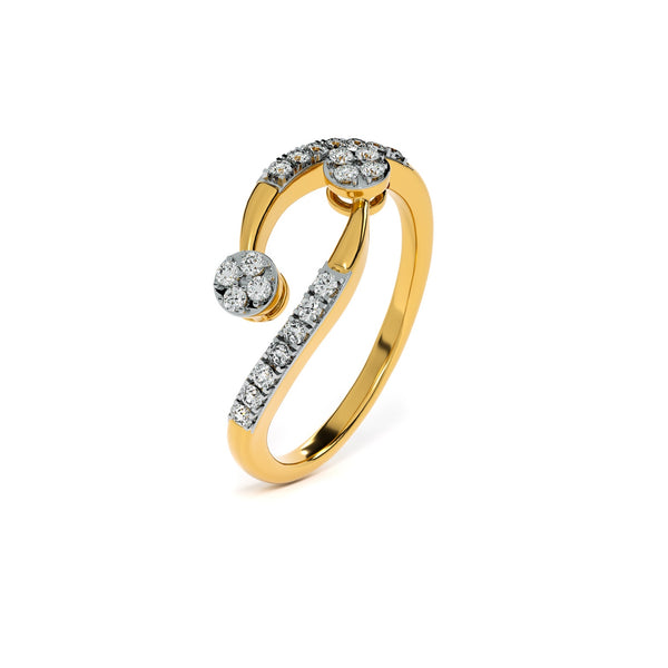 Celestial Dance 9KT Gold Lab Grown Diamond Ring