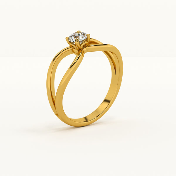 Infinity Bond Lab-Grown Diamond + Gold Vermeil Ring | 0.29 carat