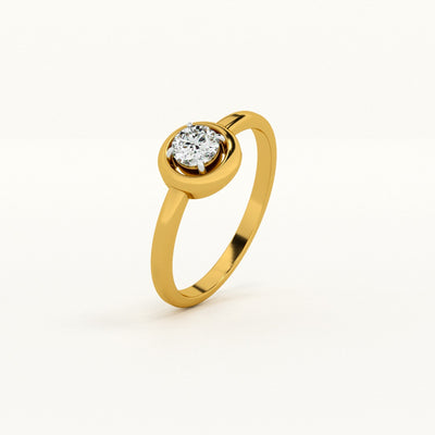 Minimalist Solitaire Lab-Grown Diamond Customizable Ring