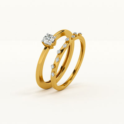 Golden Trail Lab-Grown Diamond Customizable Ring