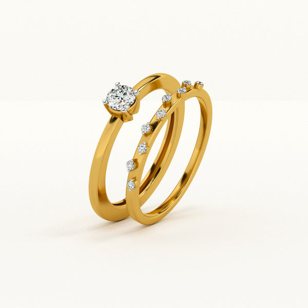 Golden Trail Lab-Grown Diamond Customizable Ring