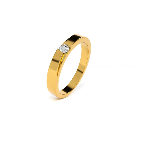 Luminous 9KT Gold Lab Grown Diamond Ring