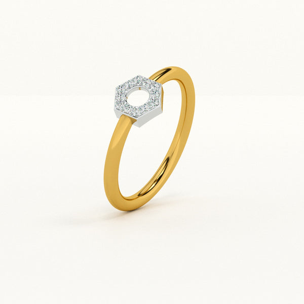 Circular 0.14 Carat Lab-Grown Diamond Ring