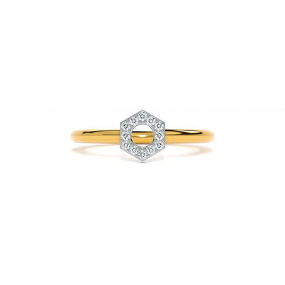 Circular 9KT Gold Lab Grown Diamond Ring