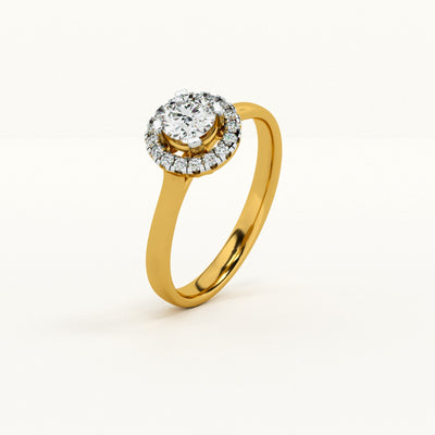 Radiant Halo Lab-Grown Diamond Customizable Ring