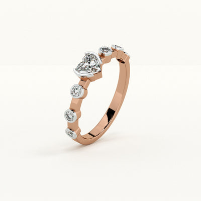 Celestial Heart Lab-Grown Diamond Customizable Ring