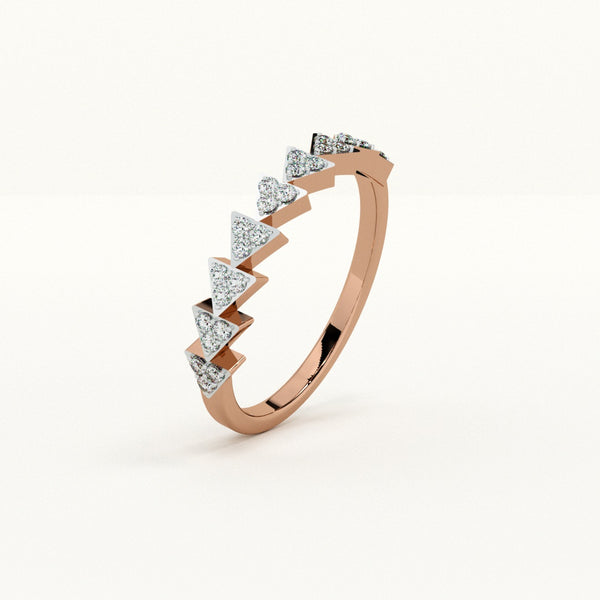 Starlit Peaks Lab-Grown Diamond Customizable Ring