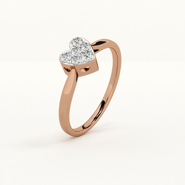 Lustre of Love 6KT 0.22 Carat lab-Grown Diamond Ring