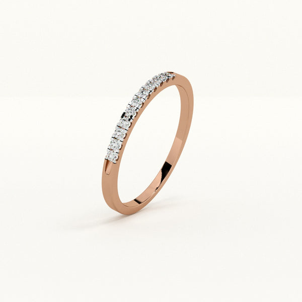 Luna Line 6KT 0.08 Carat lab-Grown Diamond Band