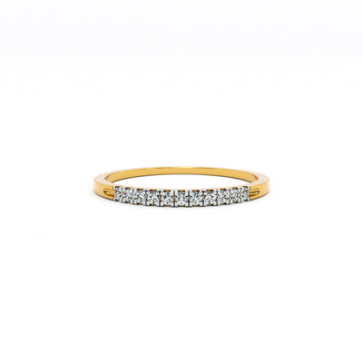 Luna Line 9KT Gold Lab Grown Diamond Ring