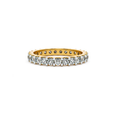 Radiant Eternity 9KT Gold Lab Grown Diamond Ring